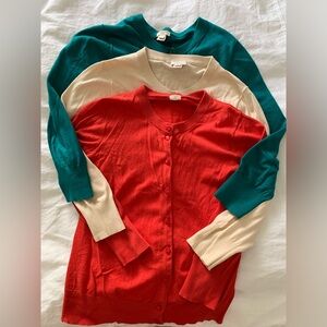 J. Crew Clare cardigan bundle (Small) - 3 cardigans!